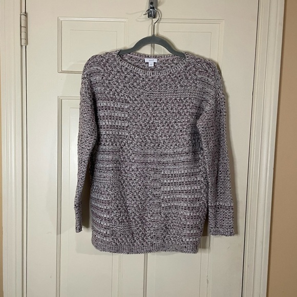 Pure Jill Sweaters - Pure Jill Sweater Women XS Mauve Knit Oversized Pullover Classic Colorful Casual